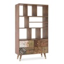 Βιβλιοθήκη Dhaval Καφέ (100x40x175 εκ.)