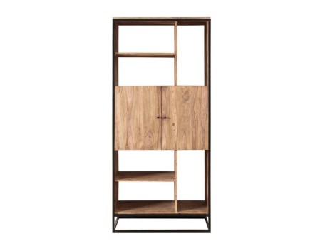 Βιβλιοθήκη Nartan Μασίφ Ξύλο 88x40x194 εκ.