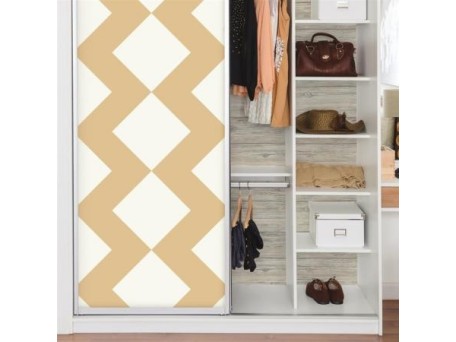 Αυτοκόλλητη Ταπετσαρία Tan Large Chevron Peel KAL.RMK9076