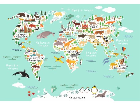 Φωτοταπετσαρία χάρτης 14