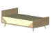 Κρεβάτι από μασίφ ξύλο Αφροδίτη Ημίδιπλο