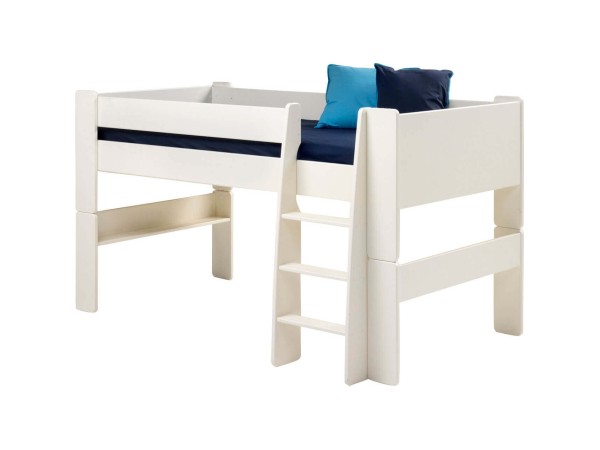 Υπερυψωμένο κρεβάτι Mid-Sleeper 4KIDS σε MDF Λάκα ( Λευκό)