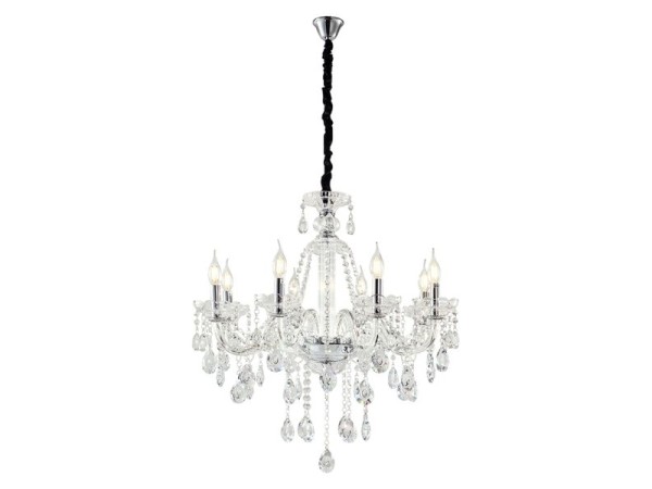 Artekko Chandelier Πολυέλαιος 8φωτος Διάφανο Κρύσταλλο (70x70x70)cm Artekko Chandelier Πολυέλαιος 8φωτος Διάφανο Κρύσταλλο (70x70x70)cm