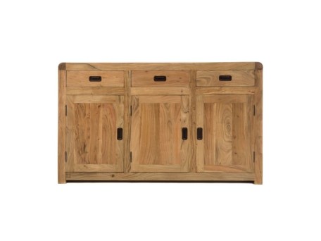 Μπουφές ξύλινος 150 ξύλινος με 3 πόρτες και 3 συρτάρια φυσικό 