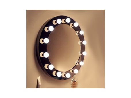 Καθρέπτης στρογγυλός Φ80 με φωτισμό για μακιγιάζ Hollywood
