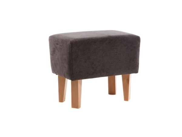 Artekko Zumrut Σκαμπώ Υφασμάτινο Γκρι με Ξύλινα Πόδια (50x30x42)cm Artekko Zumrut Σκαμπώ Υφασμάτινο Γκρι με Ξύλινα Πόδια (50x30x42)cm