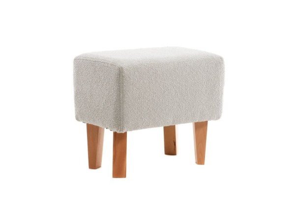 Artekko Zumrut Σκαμπώ Υφασμάτινο Γκρι με Ξύλινα Πόδια (50x30x42)cm Artekko Zumrut Σκαμπώ Υφασμάτινο Γκρι με Ξύλινα Πόδια (50x30x42)cm