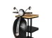 ΤΡΑΠΕΖΙ  ΒΟΗΘΗΤΙΚΟ MINI VESPA ΜΕ ΡΑΦΙΑ ΜΑΥΡΟ ΑΣΗΜΙ ΦΥΣΙΚΟ 61x45x88