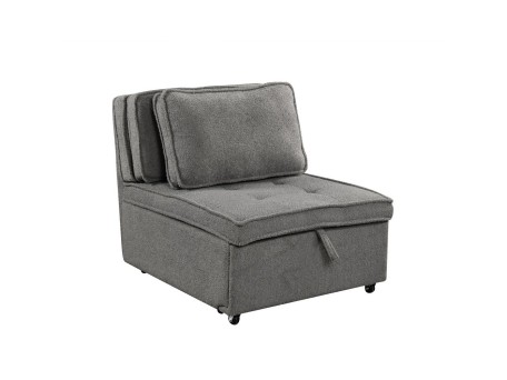 Πολυθρόνα Κρεβάτι SLEEP ΓΚΡΙ ΣΚΟΥΡΟ 78x87x80