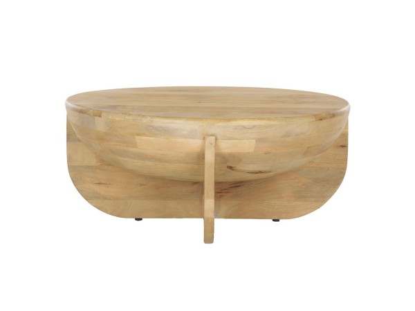 ΤΡΑΠΕΖΙ  ΣΑΛΟΝΙΟΥ ΣΤΡΟΓΓΥΛΟ  PALOMA ΦΥΣΙΚΟ 91x91x40